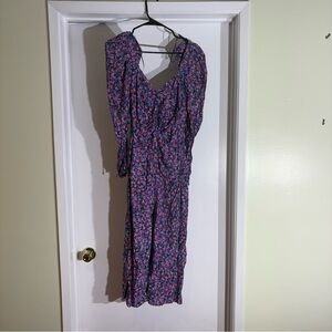 Zara Multicolor Floral Long Sleeve Dress